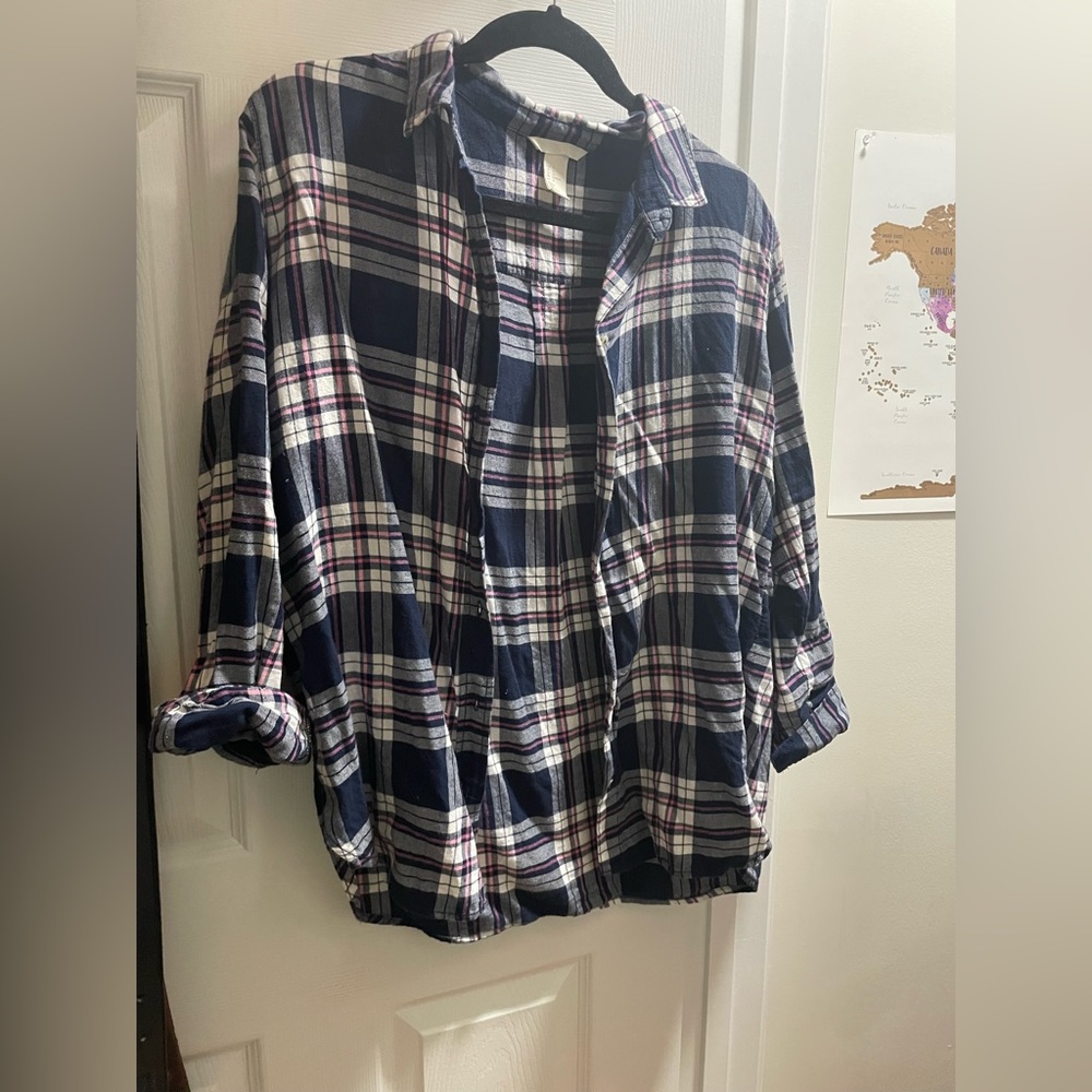 Multi color flannel appearance